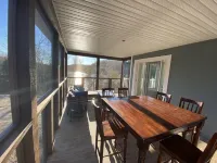 La Belle Bleue sur le Lac, 4 bedrooms, 2 bathrooms, Spa, indoor and outdoor fireplaces