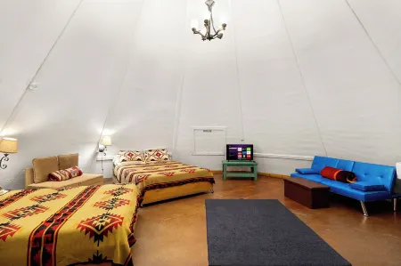 Tipis on the Guadalupe