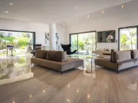 Architect-designed villa with panoramic view of the Revellata