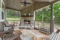 Branson Tiny Home on 52 Acres w/ Private Stocked Pond 1/4 mile hike from home!