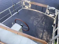 Charming Dutch Steel Cruiser Boat on the River Medway in the Garden of England