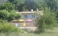 House, private pool, at the foot of Mont Ventoux between Sault and Monieux Hotels near Gorges de la Nesque