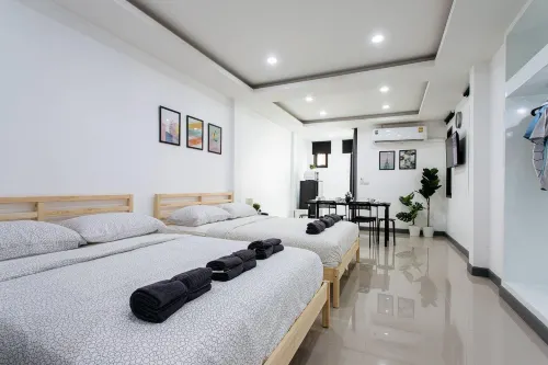P3 Silom Large 2Beds Full Kitchen Wifi 4-6Pax