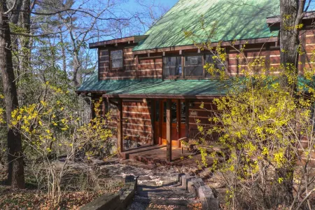 Romantic Leatherwood Mtn Log Home 19.3 acres /Panoramic View/Near Boone