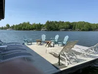 Large Lux Waterfront Home on 9 Acres with Sandy Beach and Beautiful Sunsets