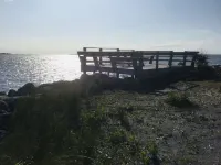 Watch the sun rise from this waterfront home.