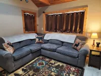 Cabin in Oscoda with hot tub and game room
