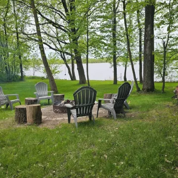 Relax in 3 bed, 2 bath house on quiet 2 acres with private lake.