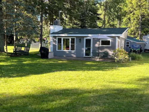 W Lake Mitchell. Private shared frontage. Quiet side of lake. ORV trail access.