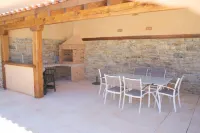 cottage in the countryside with private pool, covered summer kitchen at thégra