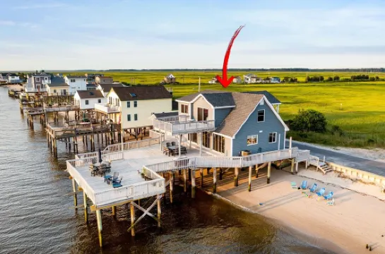 On the water with private beach, sunsets and sunrises