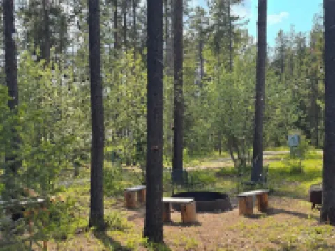 Eagle's Nest: a cozy cabin beneath the pines at Glacier Lodge Cabins Hotels in Coram