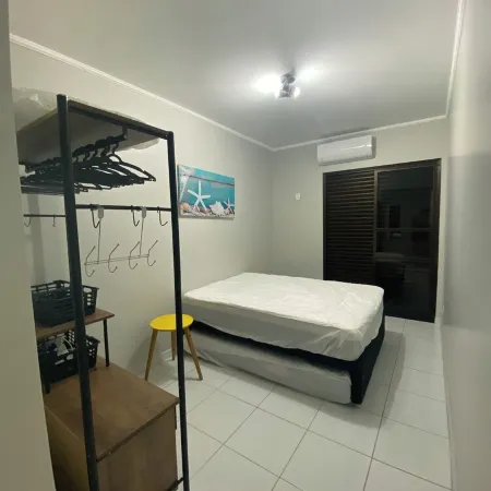 Cozy apartment 3 minutes from Praia Grande for up to 8 people