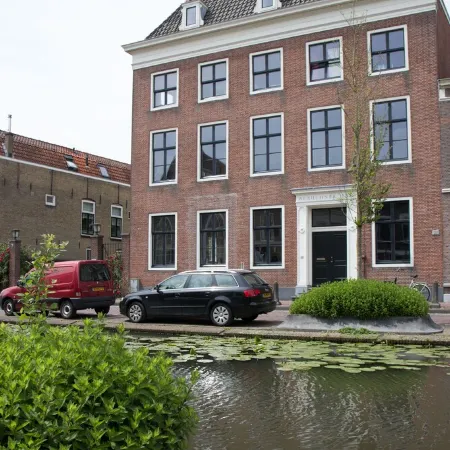 Canal house top floor in historic center Gouda
