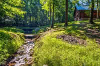 Secluded Cabin w/ on-Site Creek + Trails! - 3-Star