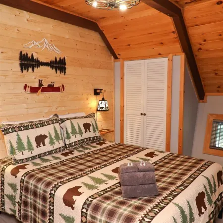 Escape the ordinary, discover the tranquility & warmth of this  A-Frame cabin