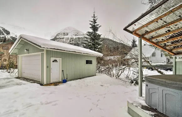 熱水浴缸和風景的小屋：距阿雷斯卡度假村1英里