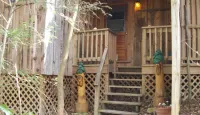 Sanitized! Creekside Cottage sits over Creek  Woods, Looking into Park!  Pets OK