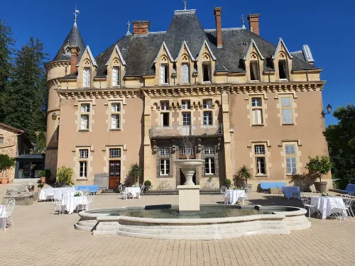 Château d'Urbilhac - vue sur la montagne