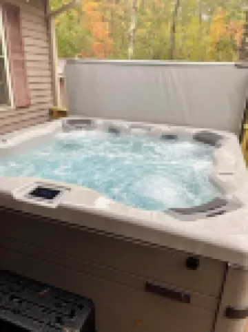 Quiet lake front home with private beach