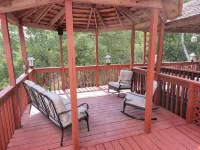 Stone House with patio, hot tub-less than 50 yards to the water.