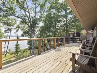 Lakefront Luxury! Direct Water Access, Spa, Fire Pit & Boat Launch-Sleeps 17