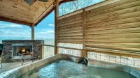 My Mystic Mountain - New Cabin! Hot Tub, 3 fireplaces, Wifi, mins to Hiwassee