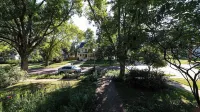 Bohemian 3-bedroom house with private yard in charming neighborhood