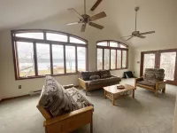 Waterfront Oasis w/ Private Dock, Firepit, Arcade & Sunset Views