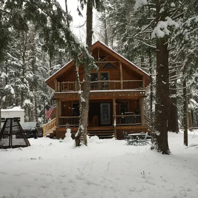 Stunning Riverfront Solar-Powered Cabin  (back-up generator)