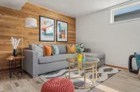 Vibrant basement suite, blending style and comfort for a delightful stay.