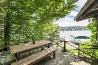 Private Cabin Island Escape Boat Required Pets Retreat Lakefront Sleeps 10