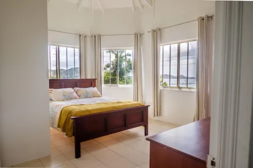 The Pink House Overlooking with the Carenage. Features 2 Person Jacuzzi Tub.