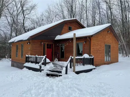 Cozy woodsy family-friendly cabin retreat