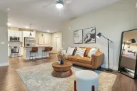 Lake Views! Resort POOL! Game-Room! Free Parking! 8 Min to Savannah! Gym!