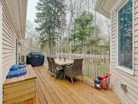 Spacious Pondside Firepit Retreat w/ Outdoor Dining, Grill & Firepit Near Acadia Hotels in Lamoine