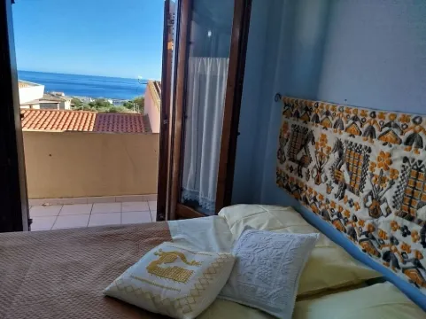 An Oasis of Relaxation, in a Dreamy Sea. Beautiful View of the Sea Mountain and Village