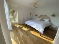 Light modern airy beachy feel house. Pet friendly