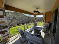 Guadalupe Riverfront Condo, the River is literally in the back yard!