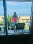 VB Oceanfront Condo at Boardwalk. See Dolphins from Balcony. Steps to Beach+Pool