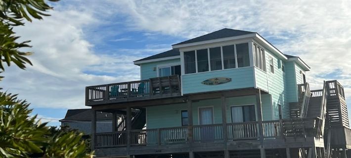 Ocean & Sound Views, 4BR house, Private Pool & Hot Tub, WiFi, AC, Dog Friendly Hotels in Kinnakeet