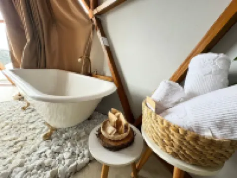 Domo Geodésico com banheira