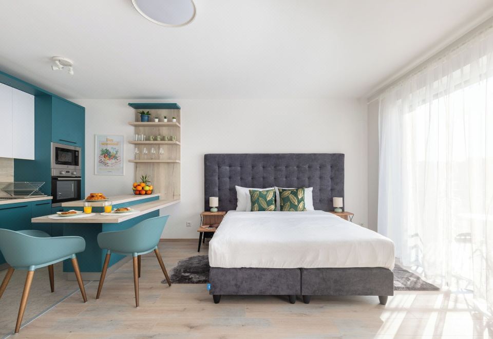 호크 레지던스 바이 배거본드의 주방 시설이 갖춰진 모습