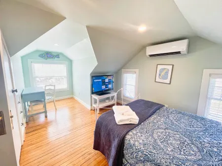 Deck Overlooking the Bay and Spacious Kitchen - Stunning Coastal Escape