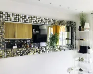 Fully equipped studio with balcony and sea view, parking