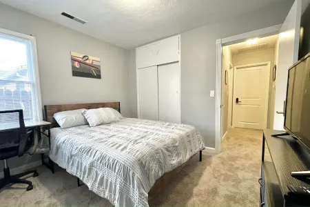Central location, spacious bedrooms, long term stay, and pet friendly!