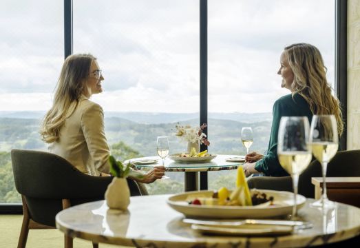 세쿼이아 로지의 전용 발코니에서 바라본 전망