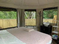 Safari tent on the beach. Near Manuel Antonio, nature, beach and plunge pool