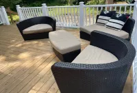 2 lakefront cottages on Shadow Lake with dock and water toys