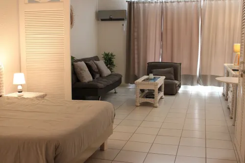 Large studio with pool